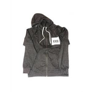 NEW OOLALA women's zip-up sweatshirt in charcoal